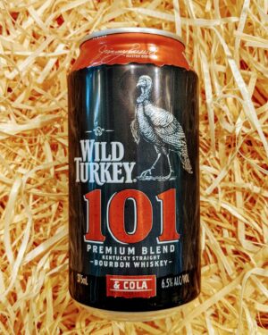 Wild Turkey 101 and Cola Can 375ml