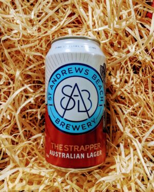 St Andrews Beach Brewery 'The Strapper' Lager Can 375ml